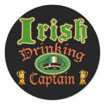 Irish Drinking Cptn Sticker