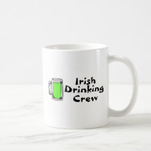Irish Drinking Crew Green Beer Coffee Mug
