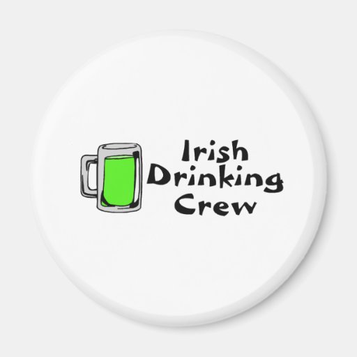 Irish Drinking Crew Green Beer Refrigerator Magnet