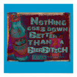 IRISH DRINKING TEAM: BIERBITZCH GRUNGE POSTER