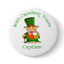 Irish Drinking Team ~ Captain buttons