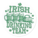 Irish Drinking Team Gear stickers