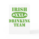 Irish Drinking Team Greeting Card by brev87 Irish Drinking Team Greeting Card