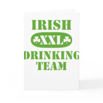 Irish Drinking Team Greeting Card