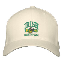 irish drinking team logo small embroidered hats