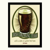 Irish Drinking Team Personalized Print