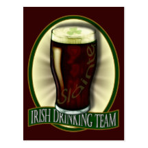 Irish Drinking Team Postcards