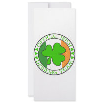 Irish Drinking Team rack cards by boltzdesignz Irish Drinking Team rack cards