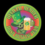 Irish Drinking Team Skull magnets