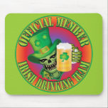 Irish Drinking Team Skull mousepads