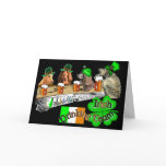 Irish Drinking Team St Patricks Day Greeting Card