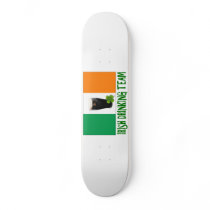 Irish Drinking Team St Patricks or St Paddys Flag. Skateboards