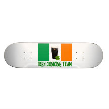Irish Drinking Team St Patricks or St Paddys Flag. Skateboards
