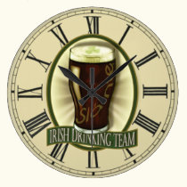 Irish Drinking Team Wallclocks