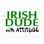 Irish Dude With Attitude Postcards