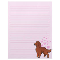 Irish / English / Gordon / R&W Setter Love Letterhead Design