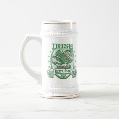 Irish Extra Stout Beer Stein Mug by GetYourIrishOn
