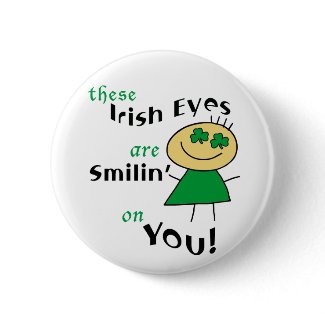 Irish Eyes are Smiling Button button