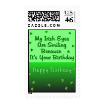 Irish Eyes Birthday Stamp