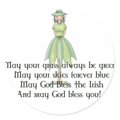 Irish Fairy Girl 1 - Irish Quote Sticker by mrssocolov