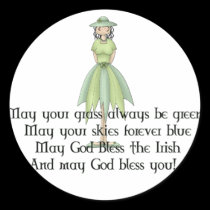 Irish Fairy Girl 1 - Irish Quote stickers by mrssocolov Irish Fairy Girl 1 - Irish Quote stickers