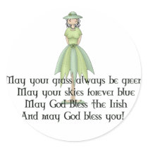 Irish Fairy Girl 1 - Irish Quote stickers by mrssocolov Irish Fairy Girl 1 - Irish Quote stickers