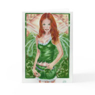 Irish Fairy Shamrock Card card