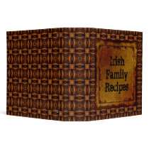 Irish Family Recipes Leather Look Vinyl Binders
