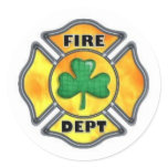 Irish Fire Dept Sticker