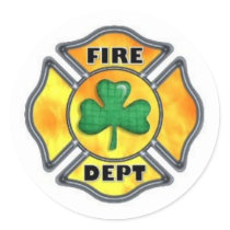 Irish Fire Dept Sticker