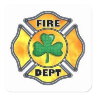 Irish Fire Dept Sticker