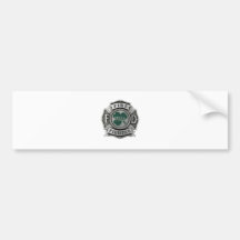 Irish Firefighter Badge Bumper Stickers