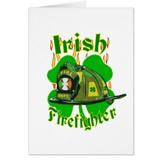 Irish firefighter card