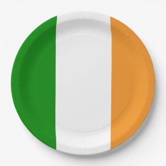 Irish Flag 9 Inch Paper Plate