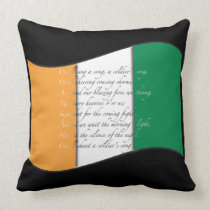 Irish Flag and Anthem Pillow