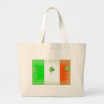 Irish Flag and Shamrock Tote Bag