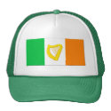 Irish Flag and the Irish Harp Trucker Hat
