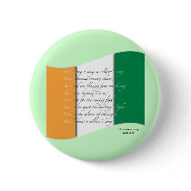 Irish flag/Anthem Pinback Buttons