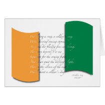 Irish flag/Anthem Greeting Card