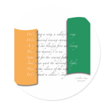 Irish flag/Anthem Stickers