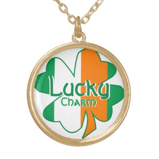 Irish Flag Charm Necklace necklace