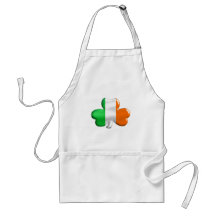 Irish Flag Clover Aprons