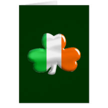 Irish Flag Clover Greeting Cards