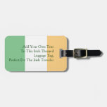 Irish Flag Customizable luggage tags