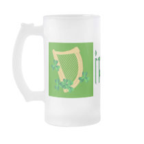 Irish Flag Harp & Shamrock Mug by AuntBetsy Irish Flag Harp & Shamrock Mug