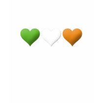 Irish Flag Hearts t-shirts