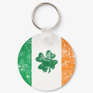 Irish Flag keychain