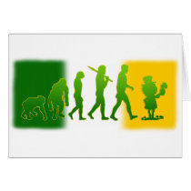 Irish flag Leprechaun evolution gear cards by IrishT Irish flag Leprechaun evolution gear cards