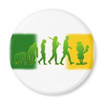 Irish flag Leprechaun evolution gear magnets