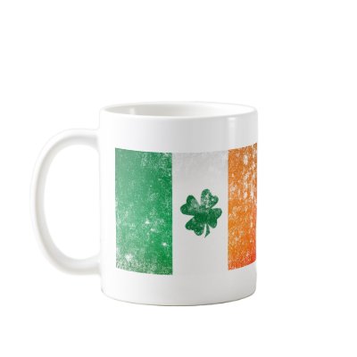 Irish Flag Coffee Mugs by Surrealism
